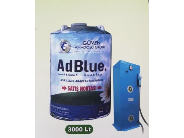 ADBLUE 13000 EDBLUE KATALİTİK VE KONVEKTÖR TEMİZLEME SIVISI 3.000 LT (3 TON) (TANK VE POMPA İLE BERABER)