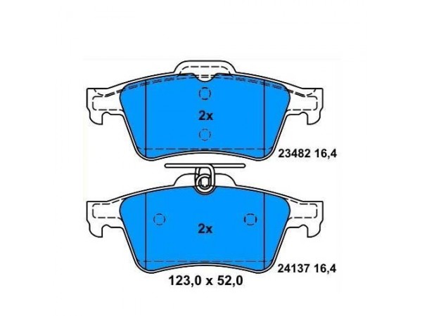 AUTOTECH DB260-160 FREN BALATASI ARKA LAGUNA II 01-