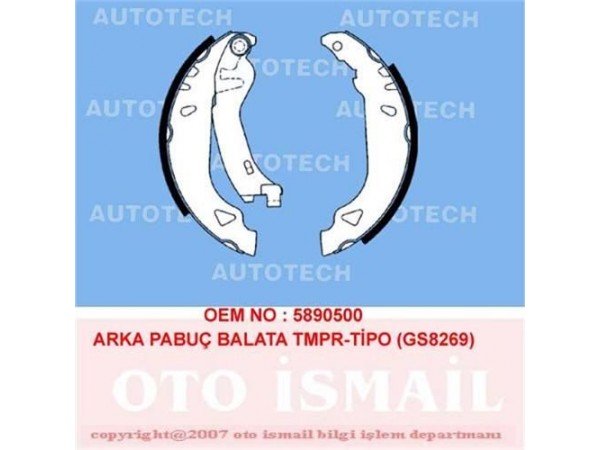 AUTOTECH PB4004 KAMPANA BALATA TEMPRA TIPO PUNTO 93-