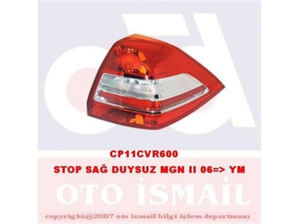 CERKEZ CVR-600 STOP LAMBASI SAG MEGANE II 05-