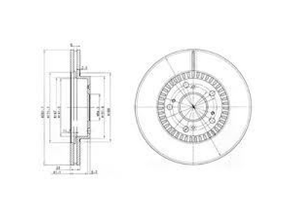 DELPHI BG3720 FREN DISKI ÖN CIVIC 01-