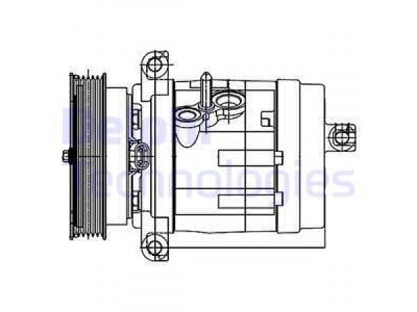 DELPHI TSP0155984 KOMPRESOR CHEVROLET CAPTIVA OPEL ANTARA 06-