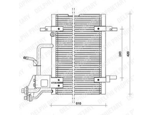 DELPHI TSP0225011 KLIMA RADYATÖRÜ A4 B5 94-