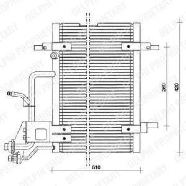 DELPHI TSP0225011 KLIMA RADYATÖRÜ A4 B5 94-