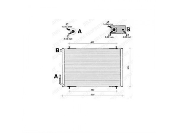 DELPHI TSP0225199 KLIMA RADYATÖRÜ 206 98-