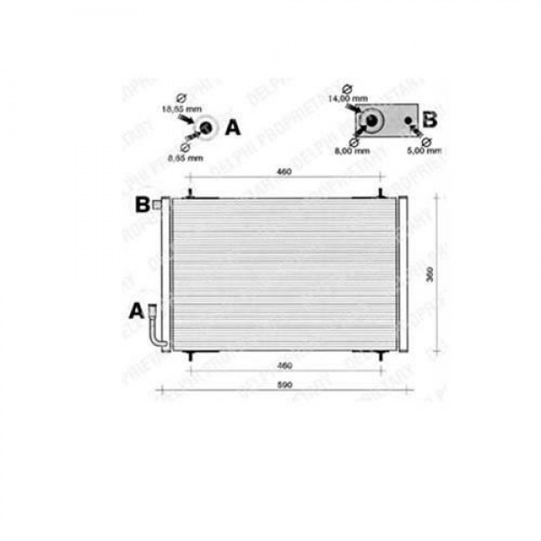 DELPHI TSP0225199 KLIMA RADYATÖRÜ 206 98-