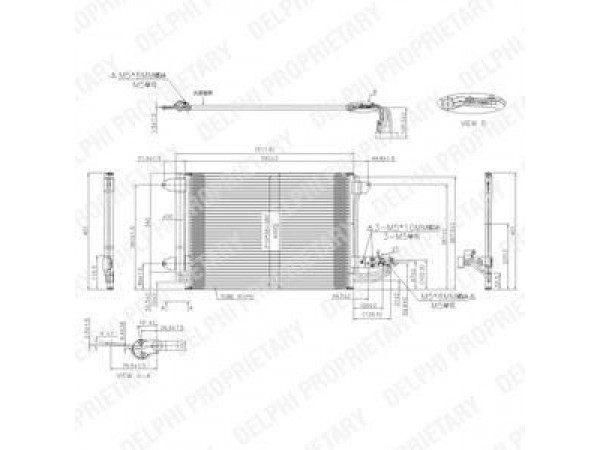 DELPHI TSP0225482 KLIMA RADYATÖRÜ GOLF VI 08-