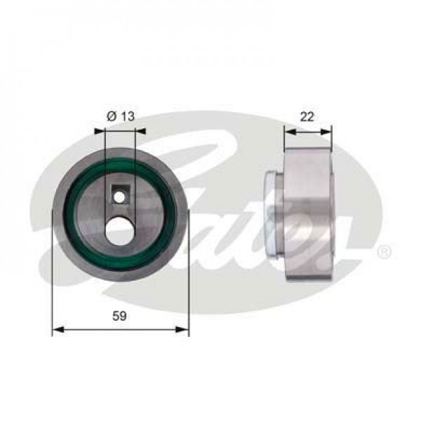 GATES T41129 TRIGER EKSANTRIK GERGI RULMANI 106 205 206 306 309 405 PARTNER / BX ZX SAXO XSARA 1.6 8V TU5JP 1.4 8V TU3JP EM