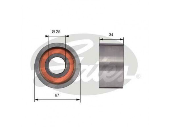 GATES T41178 TRIGER EKSANTRIK GERGI RULMANI DUCATO / MASTER / BOXER / JUMPER 2.5D 2.5 TDI 2.8 TDI 2.8 HDI 2.8 JTD 2.8D 2.8DTI S9W S8U