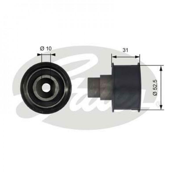 GATES T42080 EKSANTRIK GERGI RULMANI ASTRA F 92-