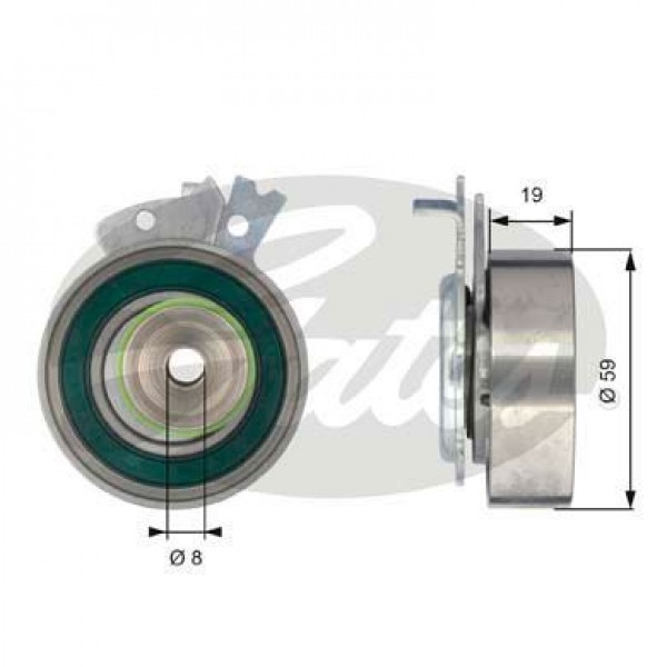 GATES T43038 TRIGER EKSANTRIK GERGI RULMANI ASTRA F VECTRA A CORSA A B COMBO 1.2 1.4 1.6 C14NZ C14SE C12NZ C16NZ