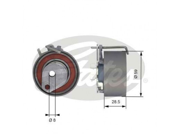 GATES T43126 TRIGER EKSANTRIK GERGI RULMANI CLIO II III TWINGO 1.2 16V D4F