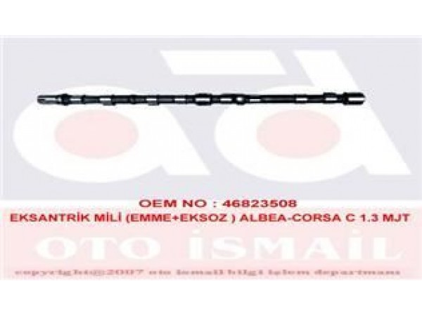 GEMSAFT FTALB01 EKSANTRIK MILI PALIO ALBEA DOBLO FIORINO / ASTRA CORSA 1.3 JTD 1.3 CDTI 16V EMME EKSOZ TAKIM