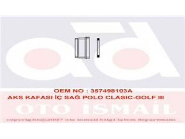 GKN GLANZER 302261 AKS KAFASI IÇ GOLF V VI POLO JETTA PASSAT / A3 / LEON 1.6 FSI 1.6 TDCI 1.6 BSE BLF CAYC CAYB