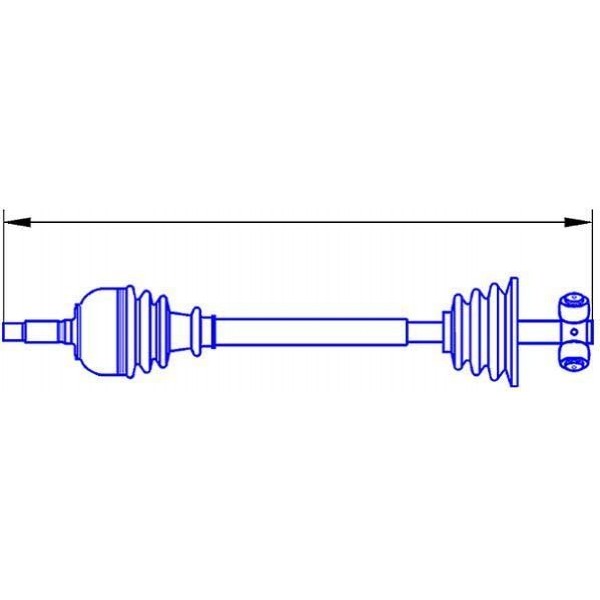 GKN GLANZER 303233 AKS SOL ABSLI CLIO II 98-