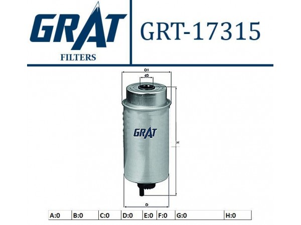 GRAT 17315 MAZOT FILTRESI TRANSIT W184 00-