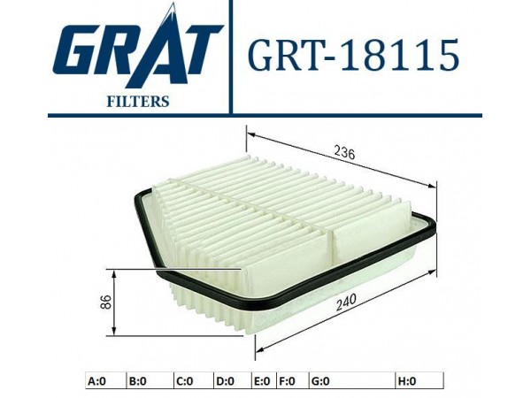 GRAT 18115 HAVA FILTRESI RAV4 06-