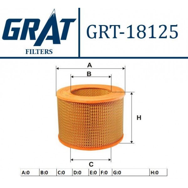 GRAT 18125 HAVA FILTRESI HILUX 4WD LN145 98-