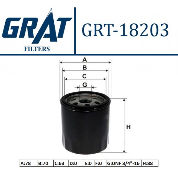 GRAT 18203 YAG FILTRESI FAVORIT FELICIA / COROLLA 04-