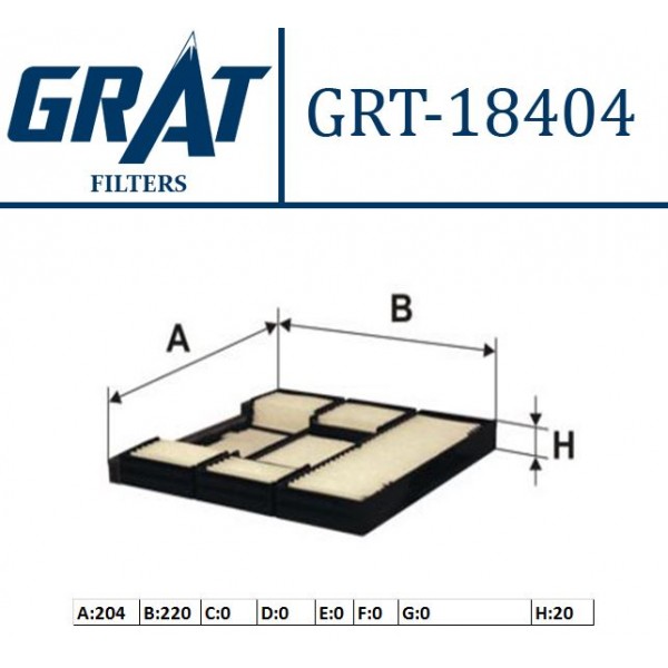 GRAT 18404 POLEN FILTRESI COROLLA 95-