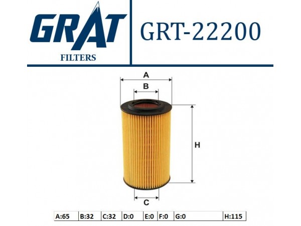 GRAT 22200 YAG FILTRESI MERCEDES W210 W211 W220 W163 97-