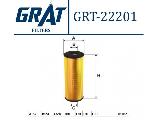 GRAT 22201 YAG FILTRESI LT28-35 LT46 / ACTYON I KYRON REXTON SPORTS / SPRINTER VITO 2.0 XDI 2.7 XDI