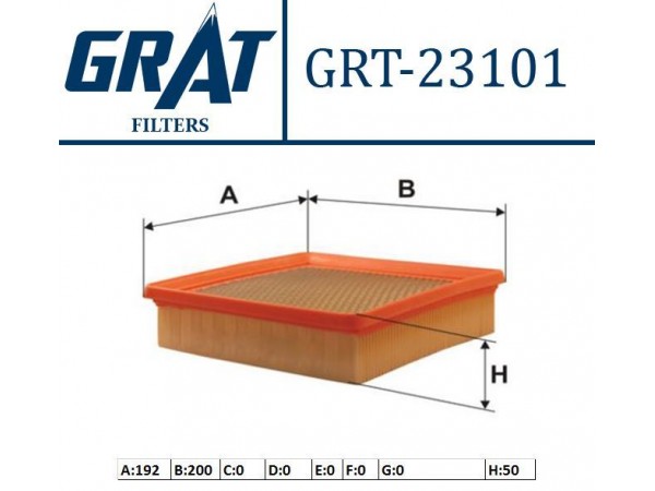 GRAT 23101 HAVA FILTRESI CIVIC 96-