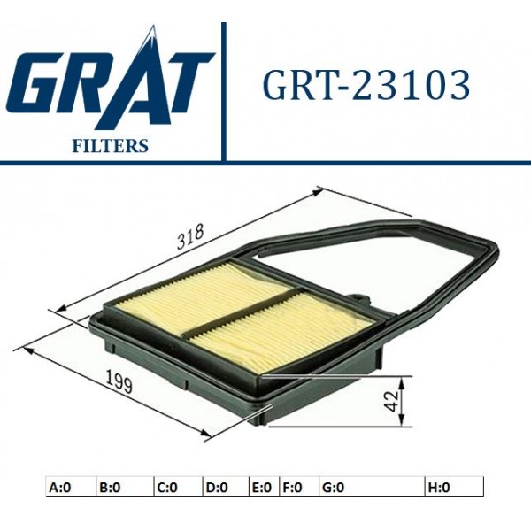 GRAT 23103 HAVA FILTRESI CIVIC 01-