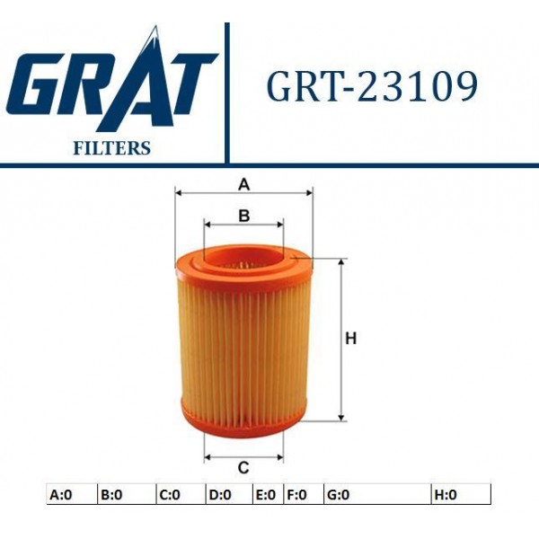 GRAT 23109 HAVA FILTRESI CR-V 02-