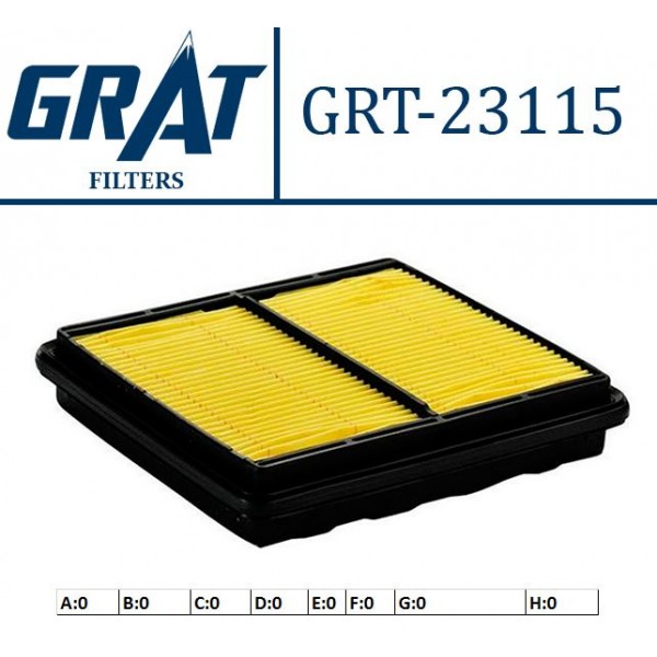 GRAT 23115 HAVA FILTRESI CIVIC EURO 96-