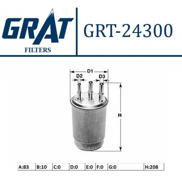 GRAT 24300 MAZOT FILTRESI CLIO SYMBOL II / LOGAN 08-