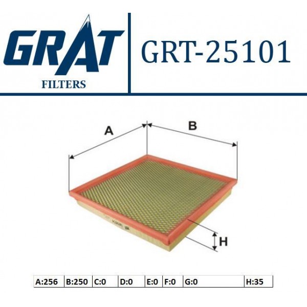 GRAT 25101 HAVA FILTRESI ASTRA J / CRUZE 1.4 100HP 1.6 115HP