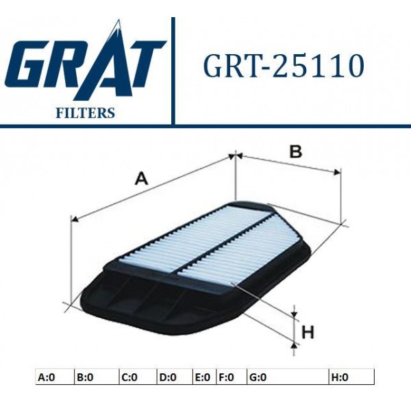 GRAT 25110 HAVA FILTRESI SPARK 11-