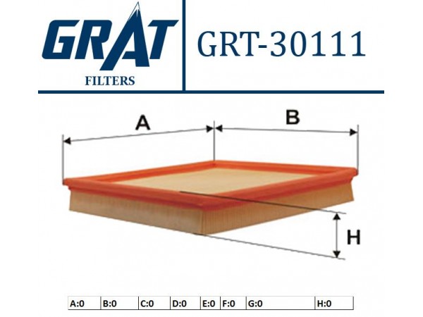 GRAT 30111 HAVA FILTRESI BMW 3 E36 BMW Z3 E36 316i 318i