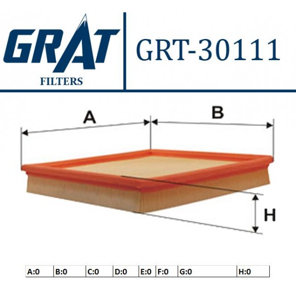 GRAT 30111 HAVA FILTRESI BMW 3 E36 BMW Z3 E36 316i 318i