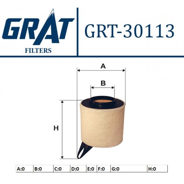 GRAT 30113 HAVA FILTRESI BMW 1 BMW 3 116I 316I