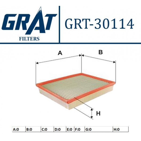 GRAT 30114 HAVA FILTRESI BMW X5 BMW X6 08-