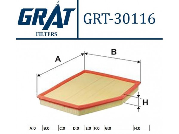 GRAT 30116 HAVA FILTRESI BMW 5 06-