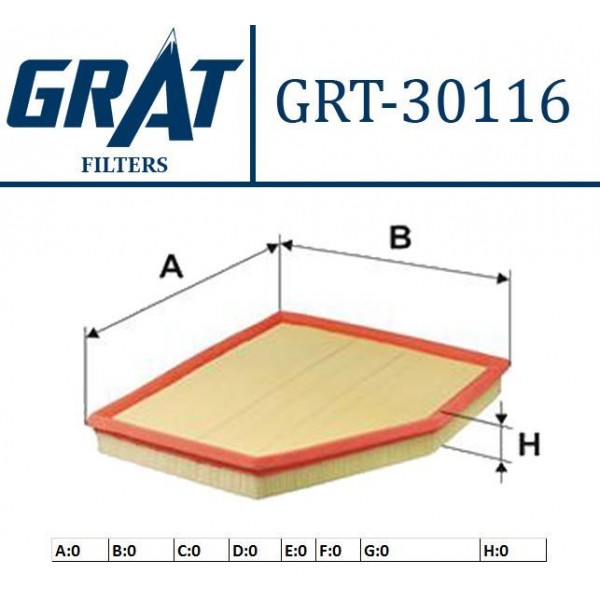 GRAT 30116 HAVA FILTRESI BMW 5 06-