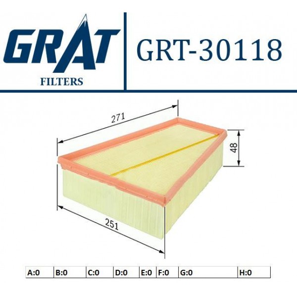 GRAT 30118 HAVA FILTRESI BMW 5 11-