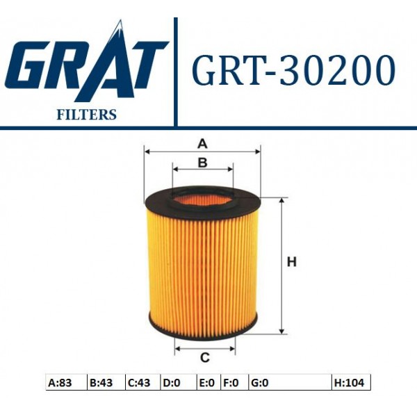 GRAT 30200 YAG FILTRESI BMW 3 95-