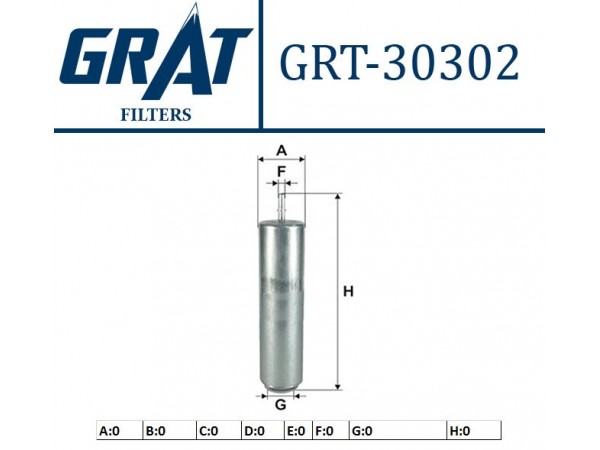 GRAT 30302 MAZOT FILTRESI BMW 1 F20 F21 BMW 3 F30 F31 BMW 4 F3 116d 220d 320d 420d