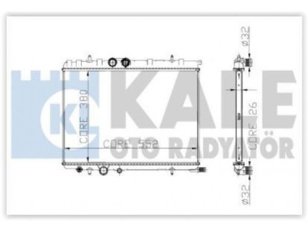 KALE OTO RADYATÖR 2045011AB SU RADYATÖRÜ 206 307 01-