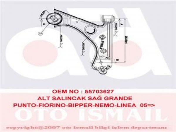 OPAR 51895366E ALT SALINCAK SAĞ FIORINO-BIPPER-NEMO 08=-