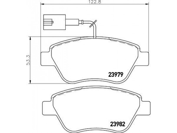 OPAR 77364798E FREN BALATASI ÖN FIAT 500 LINEA PANDA PUNTO STILO ALFA MITO