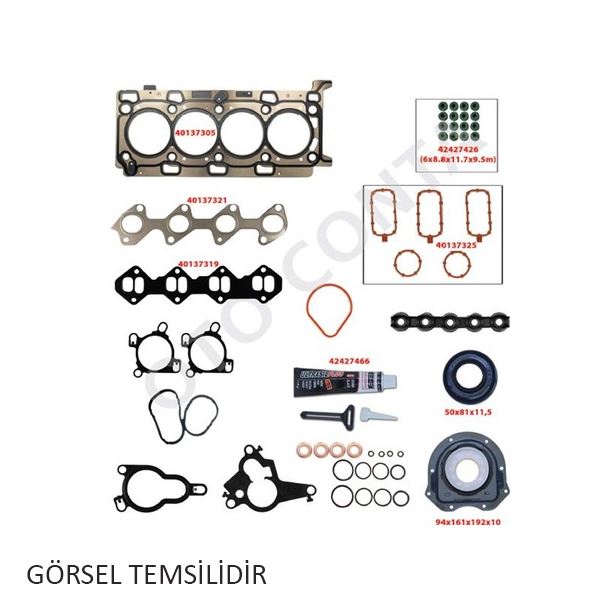 OTO CONTA 40136102 MOTOR TAKIM CONTA KEÇESİZ SUBAP LASTİKLİ SKCSİZ TRANSİT 2.2 V347 EURO5 CVFF DRFA-UHFA-CVRA