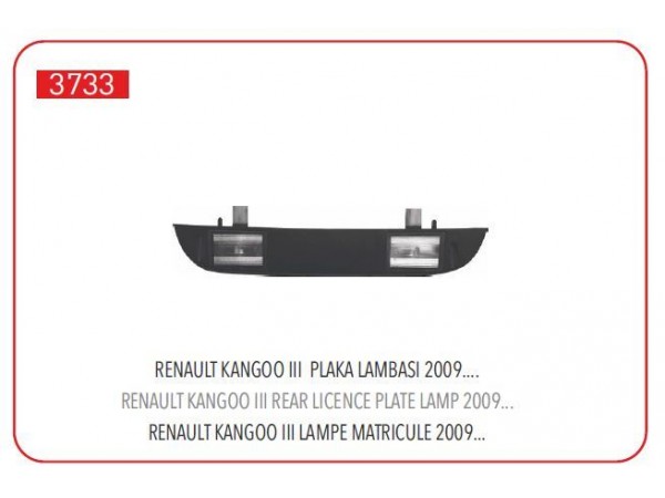 PLEKSAN 3733 PLAKA LAMBASI KANGOO 09-