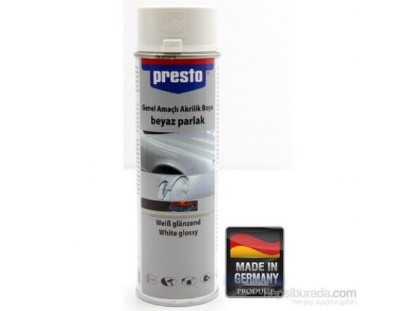 PRESTO 10030143 PRESTO SPREY BOYA PARLAK BEYAZ 500ML