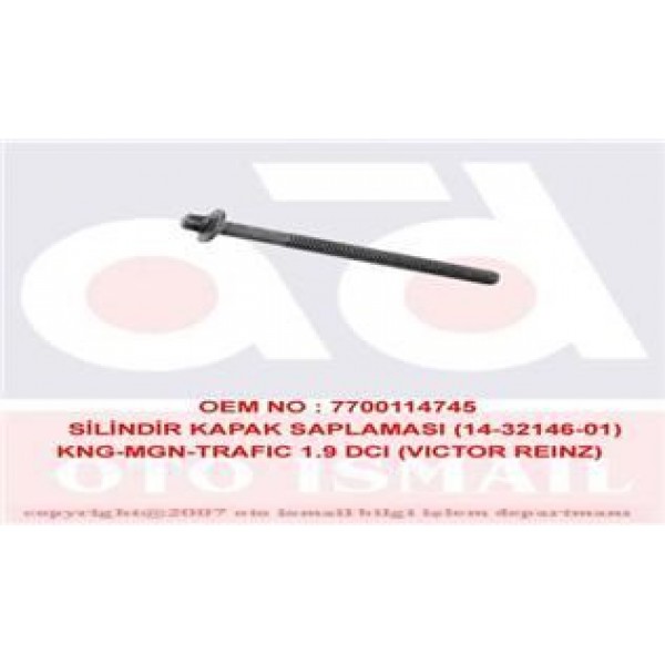 REINZ 14-32146-1 SILINDIR KAPAK SAPLAMASI CIVATASI KANGOO MEGANE LAGUNA II TRAFIC / GRAND VITARA 1.9 DCI F9Q 1.9 DDIS