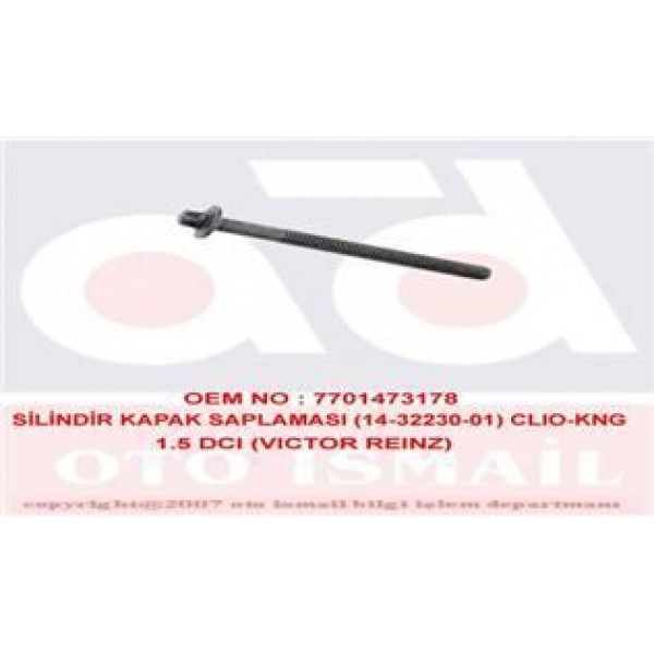 REINZ 14-32230-1 SILINDIR KAPAK SAPLAMASI CIVATASI CLIO II III KANGOO MEGANE II III MODUS FLUENCE / LOGAN DUSTER 1.5 DCI